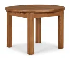 Oak Round Extendable Dining Table