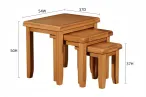 Rustic Oak Nest Tables