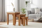 Rustic Oak Nest Tables