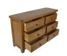 Rustic Oak Chest 6 Drawers - Image 4