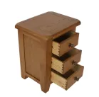 Rustic Oak Bedside Cabinets - Image 4