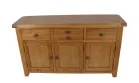 Rustic Oak Large Sideboard 3 Doors 3 Drawers - Image 3