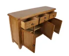 Rustic Oak Large Sideboard 3 Doors 3 Drawers - Image 7
