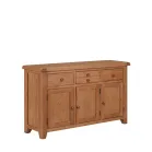 Rustic Oak Large Sideboard 3 Doors 3 Drawers - Image 9