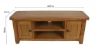 oak rustic tv stand
