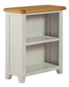 low grey bookcase