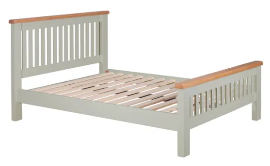double bed grey frame