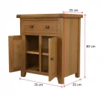 Rustic small sideboard