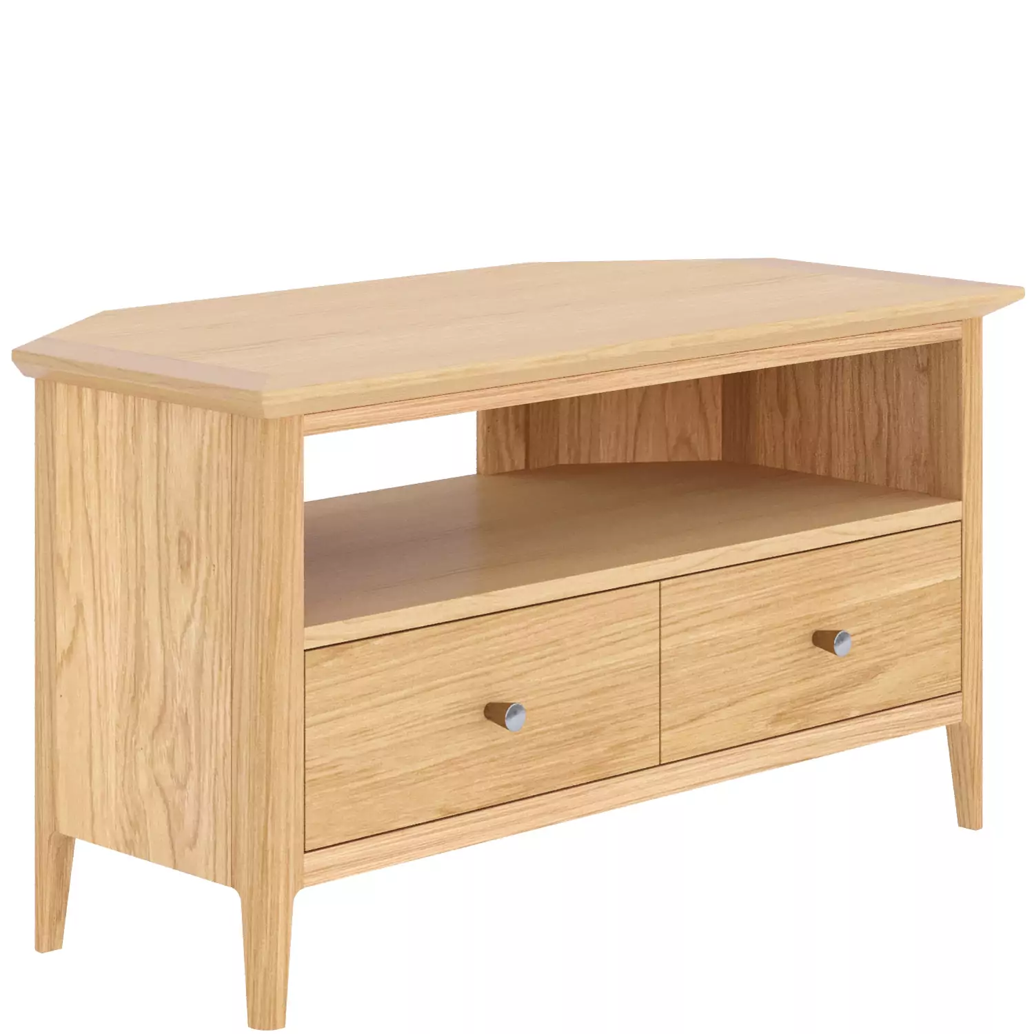 Light Oak Corner Tv Unit - Image 4