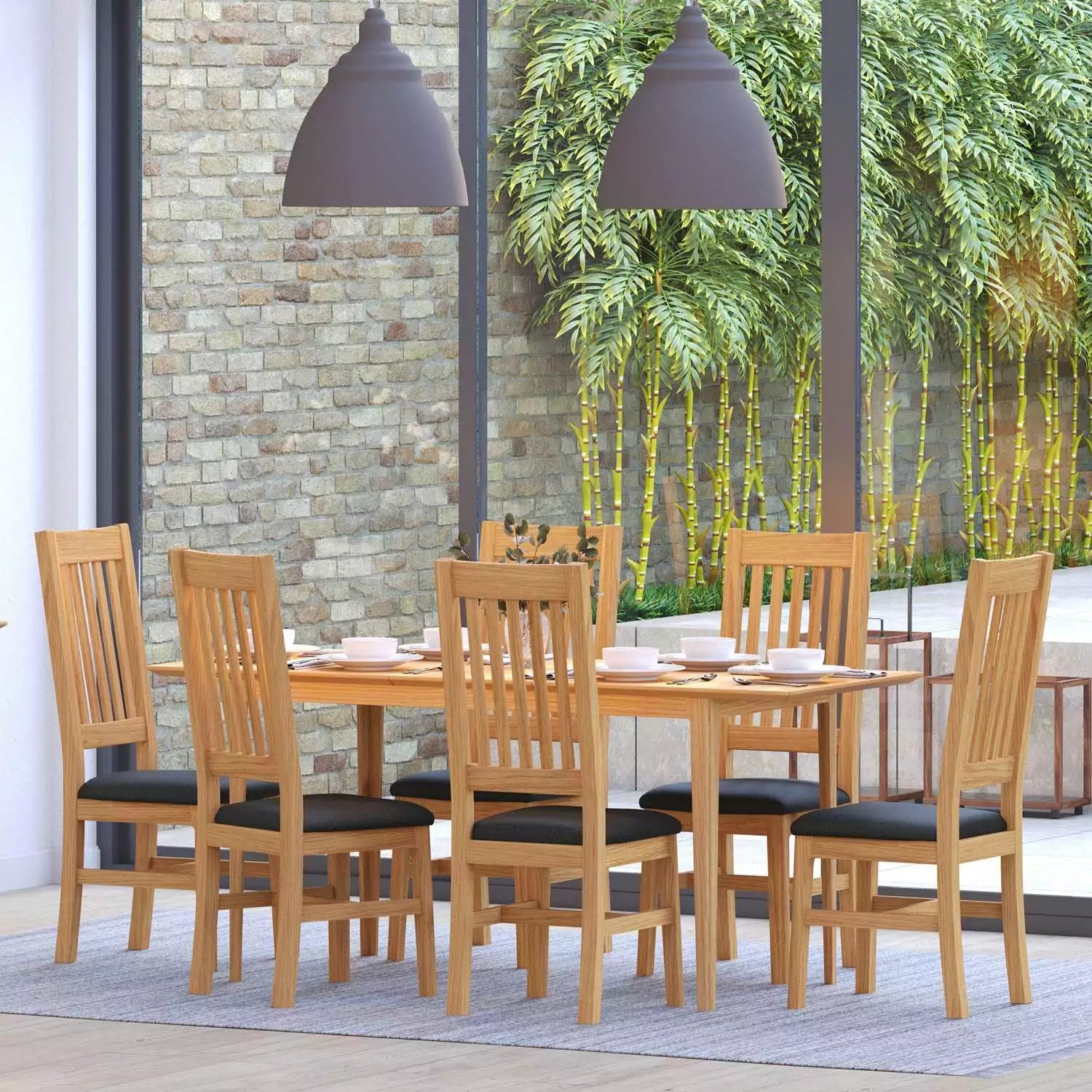 London Oak Extended 140Cm To 180Cm Dining Table