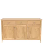 London Oak Large 3 Drawer 3 Door Sideboard - Image 2