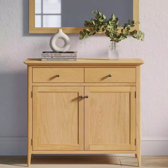 small sideboard light oak