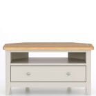Light Grey Painted Corner TV Cabinet