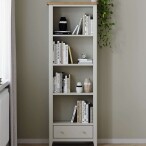 Light Grey Painted Large Bookcase