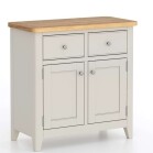 Light Grey Painted Small Sideboard - Image 4