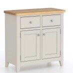 Light Grey Painted Small Sideboard - Image 4