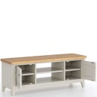 Light Grey Painted Wide TV Cabinet