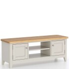 Light Grey Painted Wide TV Cabinet - Image 3