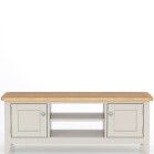 Light Grey Painted Wide TV Cabinet - Image 5