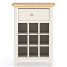 Light Grey Painted Wine Cabinet - Image 3