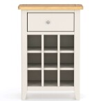 Light Grey Painted Wine Cabinet - Image 3