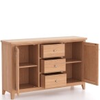 Natural Oak 2 Door 3 Drawer Sideboard - Image 4