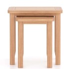 Natural Oak Nest of 2 Tables - Image 4