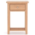 Natural Oak Telephone Table