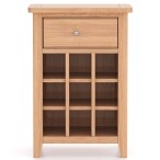 Natural Oak Wine Cabinet - Image 4