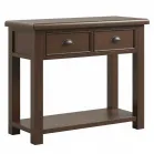 Smoked Oak Console Table