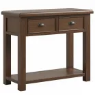 Smoked Oak Console Table