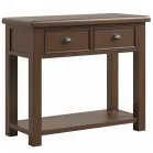 Smoked Oak Console Table