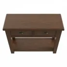 Smoked Oak Console Table