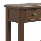Smoked Oak Console Table