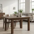 Smoked Oak Ext Dining Table 120_160