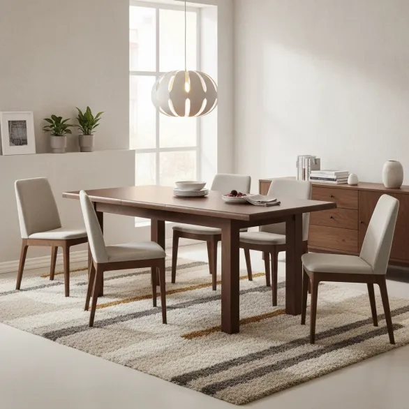 Smoked Oak Ext Dining Table 140_180
