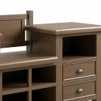 Smoked Oak Hall Bench