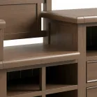 Smoked Oak Hall Bench