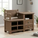 Smoked Oak Hall Bench