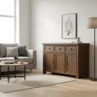 Smoked Oak Large Sideboard 3 Door 3 Drawer2