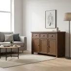 Smoked Oak Large Sideboard 3 Door 3 Drawer2