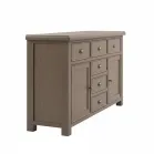 Smoked Oak Large Sideboard 6 Drawer 2 Door - Image 2