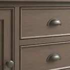 Smoked Oak Large Sideboard 6 Drawer 2 Door