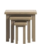 Smoked Oak Nest Of 3 Tables - Image 3
