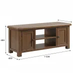 Smoked Oak Plasma Tv Unit