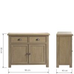 Smoked Oak Standard Sideboard - Image 3