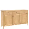 London Oak Large 3 Drawer 3 Door Sideboard - Image 3