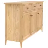 London Oak Large 3 Drawer 3 Door Sideboard - Image 5