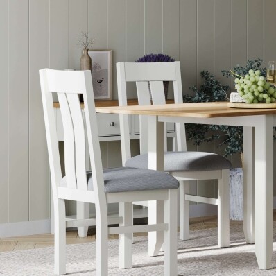Light Grey Painted Dining Chair
