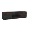 Black Gloss TV Unit with led Lights for 75Inch Tv's - Image 5